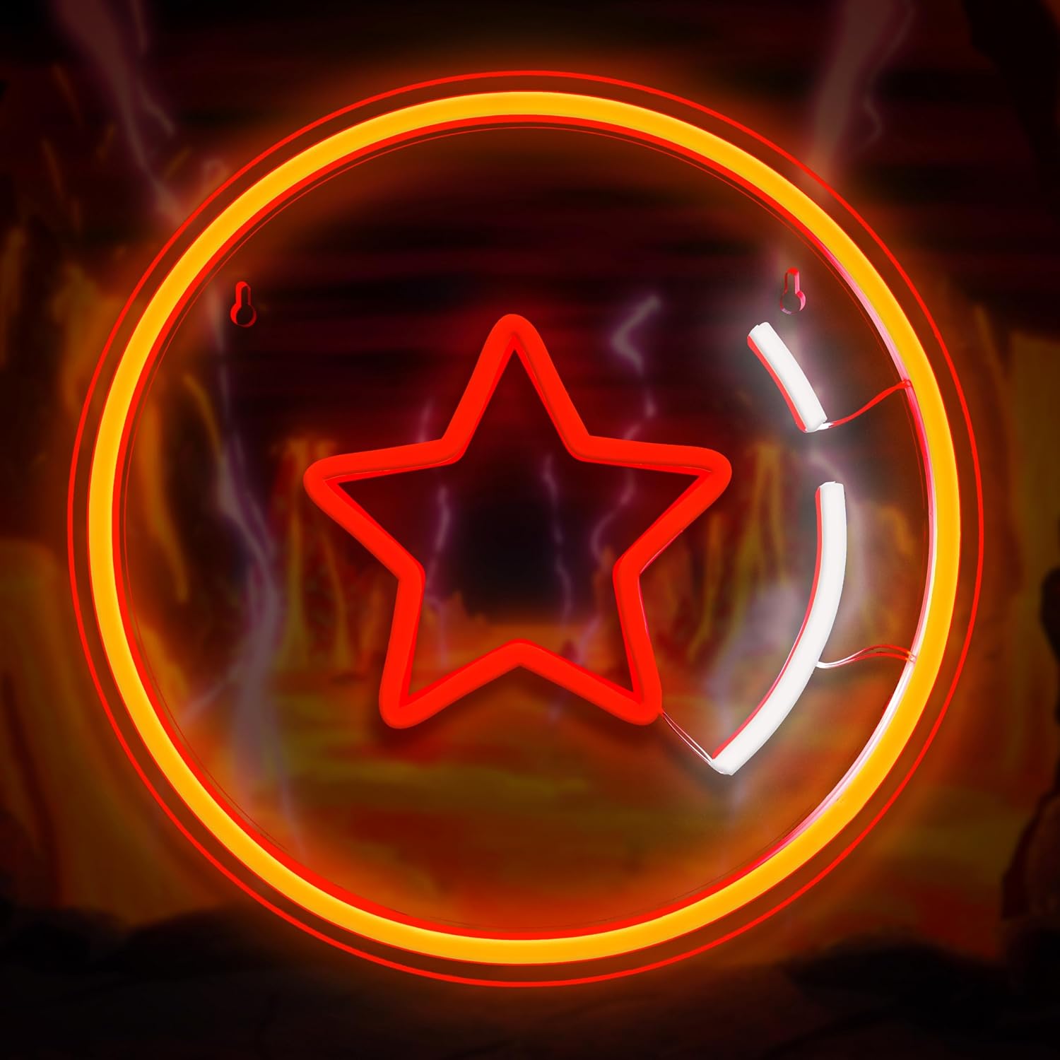 Skiennix Anime Neon Sign - Dimmable One Star Ball Wall Decor for Bedroom & Game Room | Perfect Gift