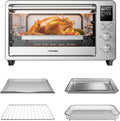 TOSHIBA ChefFry Air Fryer Toaster Oven - 26.4-Quart Stainless Steel Combo with Toast, Bake & Broil