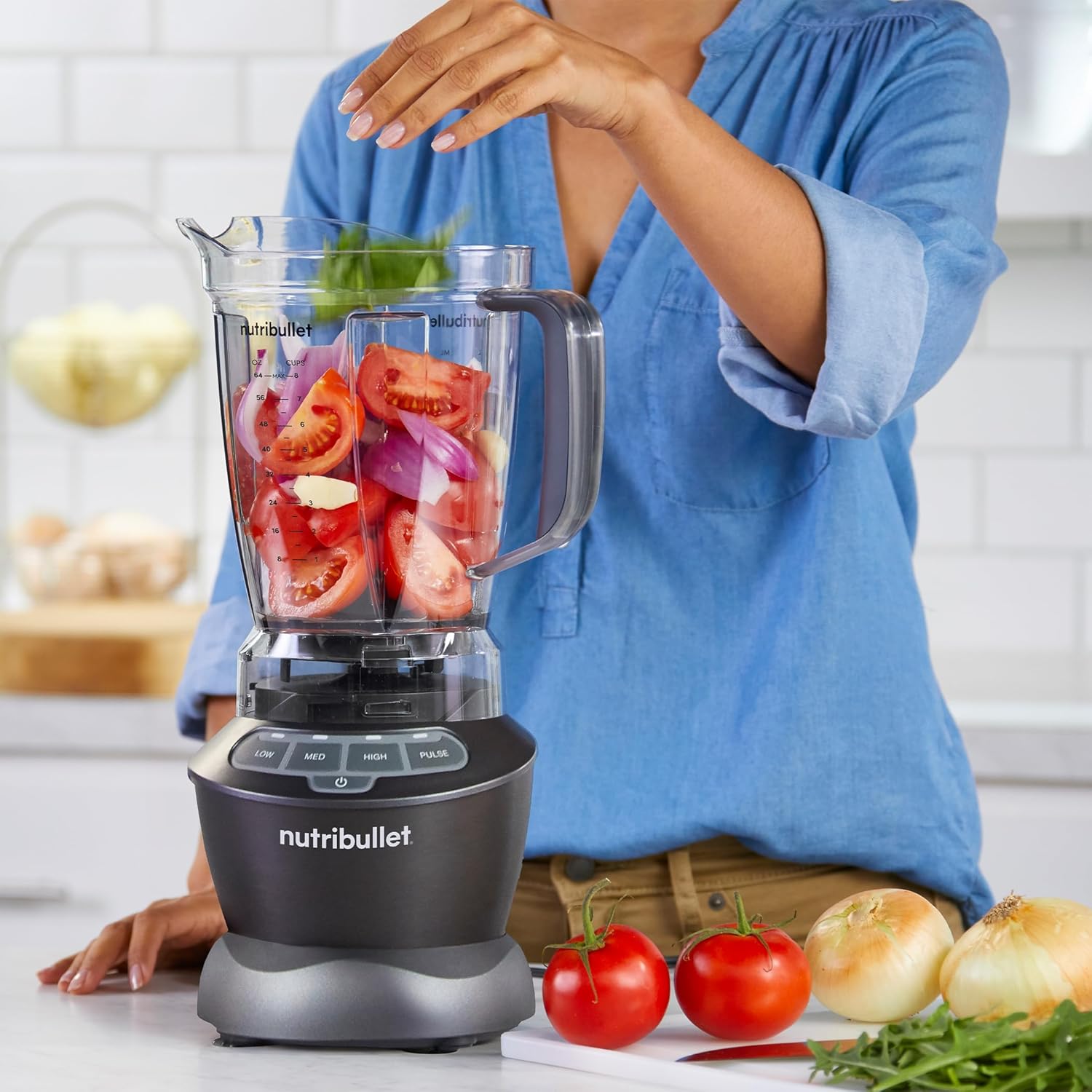 Nutribullet Full-Size Blender Combo 1200W - Powerful Dark Gray Kitchen Appliance