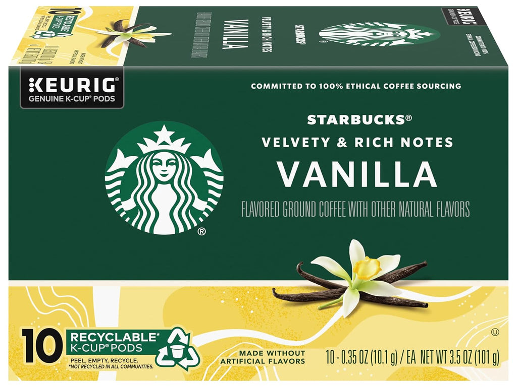 Starbucks Vanilla Coffee K-Cups - 160 Count for Rich Flavor and Convenience