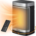 DREO 1500W Portable Electric Space Heater - PTC Ceramic with Remote, 70° Oscillation & 12H Timer