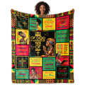 OAKZIUE Christian Gifts for Women, African American Women Christian Blanket 60"x50", Spiritual Gifts, Inspirational Bible Verse Prayer Quilt, Religious Gift Ideas for Birthday Mothers Day Christmas