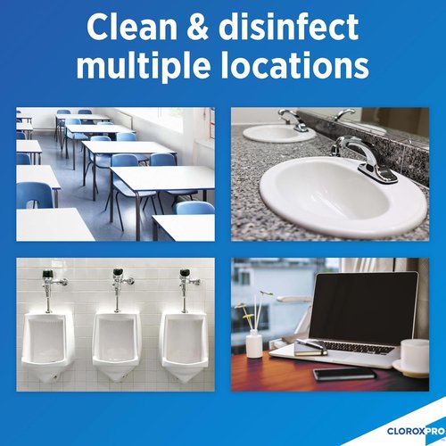 CloroxPro Disinfectant Cleaner with Bleach Refill - 128 Ounces for Powerful Cleaning & Sanitizing