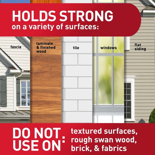 Command All Weather Foam Replacement Strips - 36 Durable Strips for Reusable Small Hooks