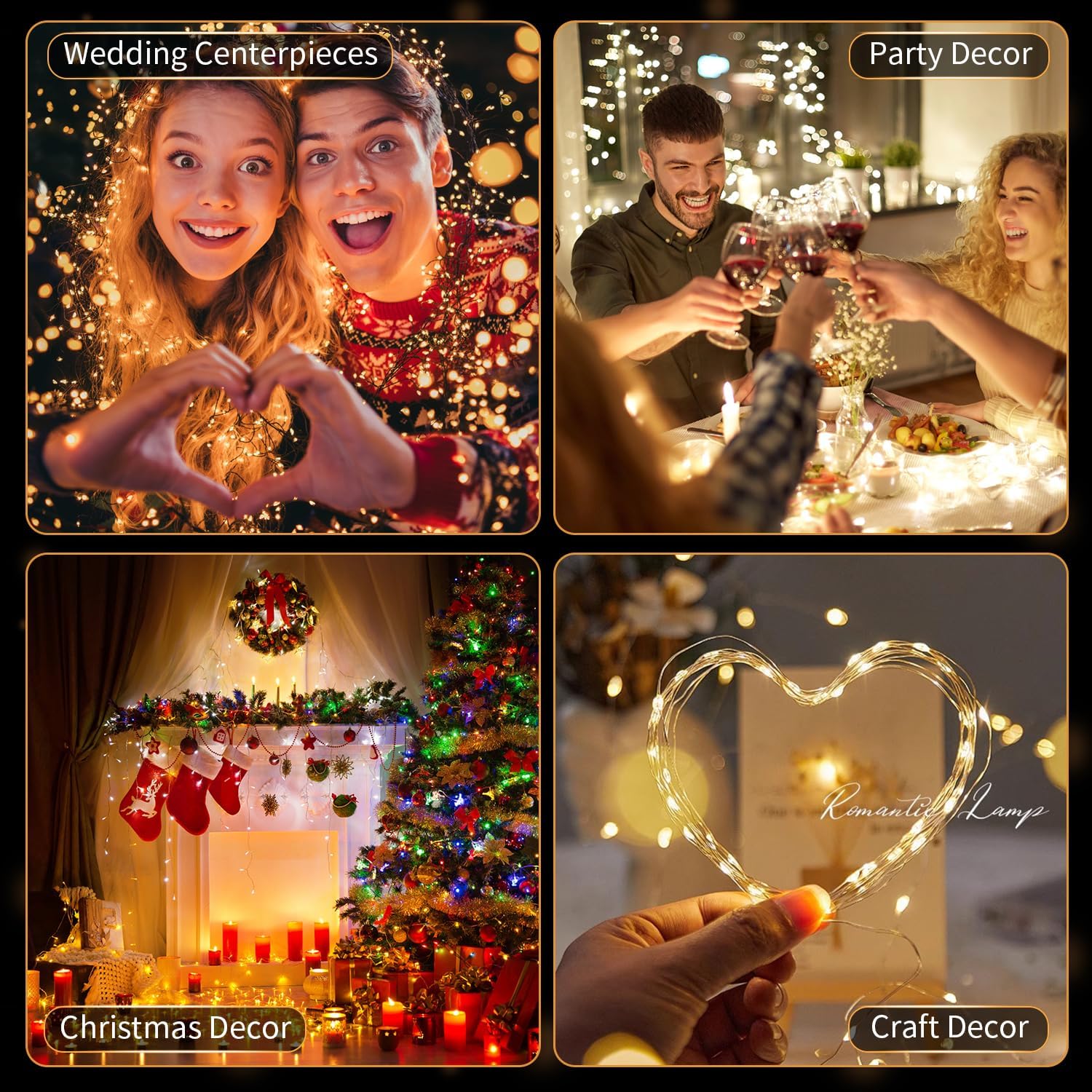 Skiennix 20 Pack LED Fairy Lights - Battery Operated Mini Twinkle String Lights | 7FT Waterproof for Christmas Decor