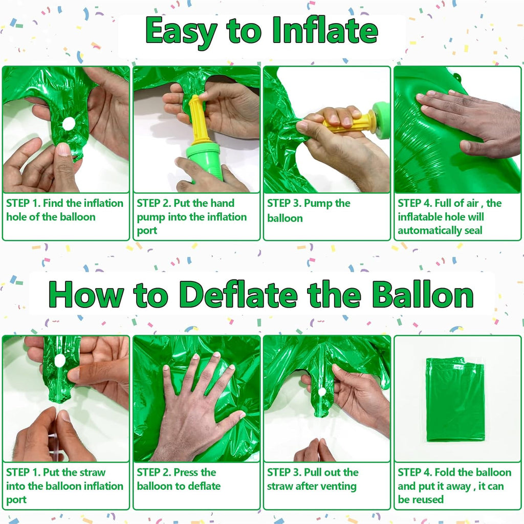 Number Balloons - Giant Green Number 9 Balloon | 40 Inch St. Patrick's Day Birthday Decoration