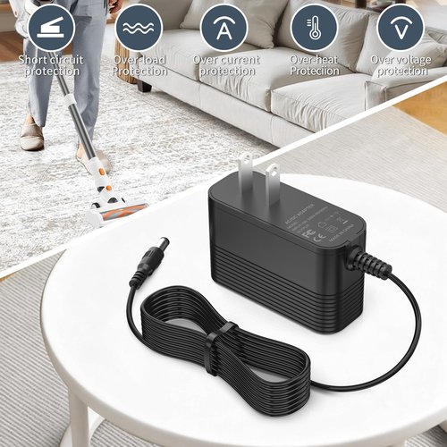 26V Charger for Tikom V500,Suirviz U8 Cordless Vacuum Cleaner,Replacement Power Adapter for Cordless Stick Vacuum Cleaner