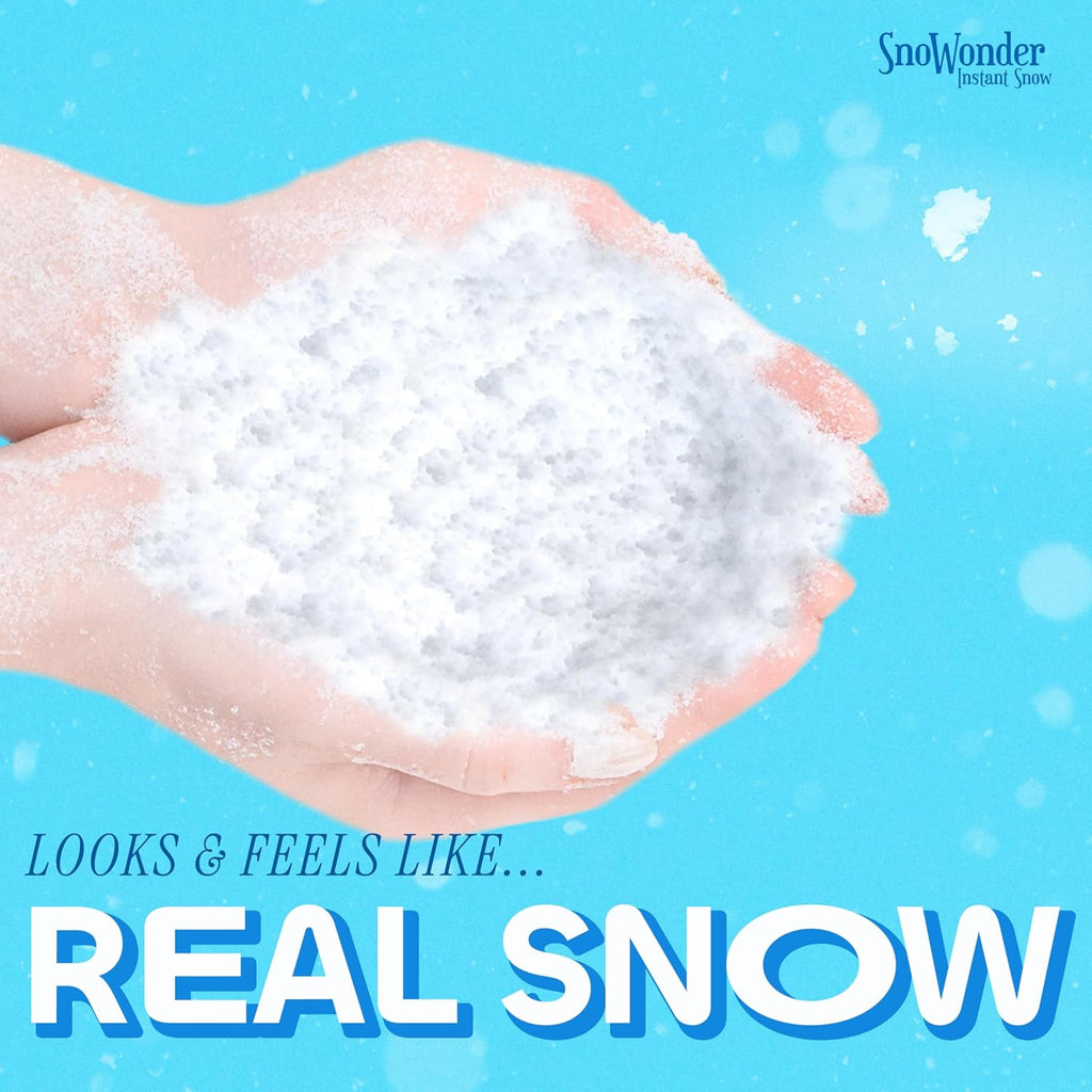 SnoWonder Instant Snow | Create 36 Gallons of Realistic Fake Snow for Fun Activities