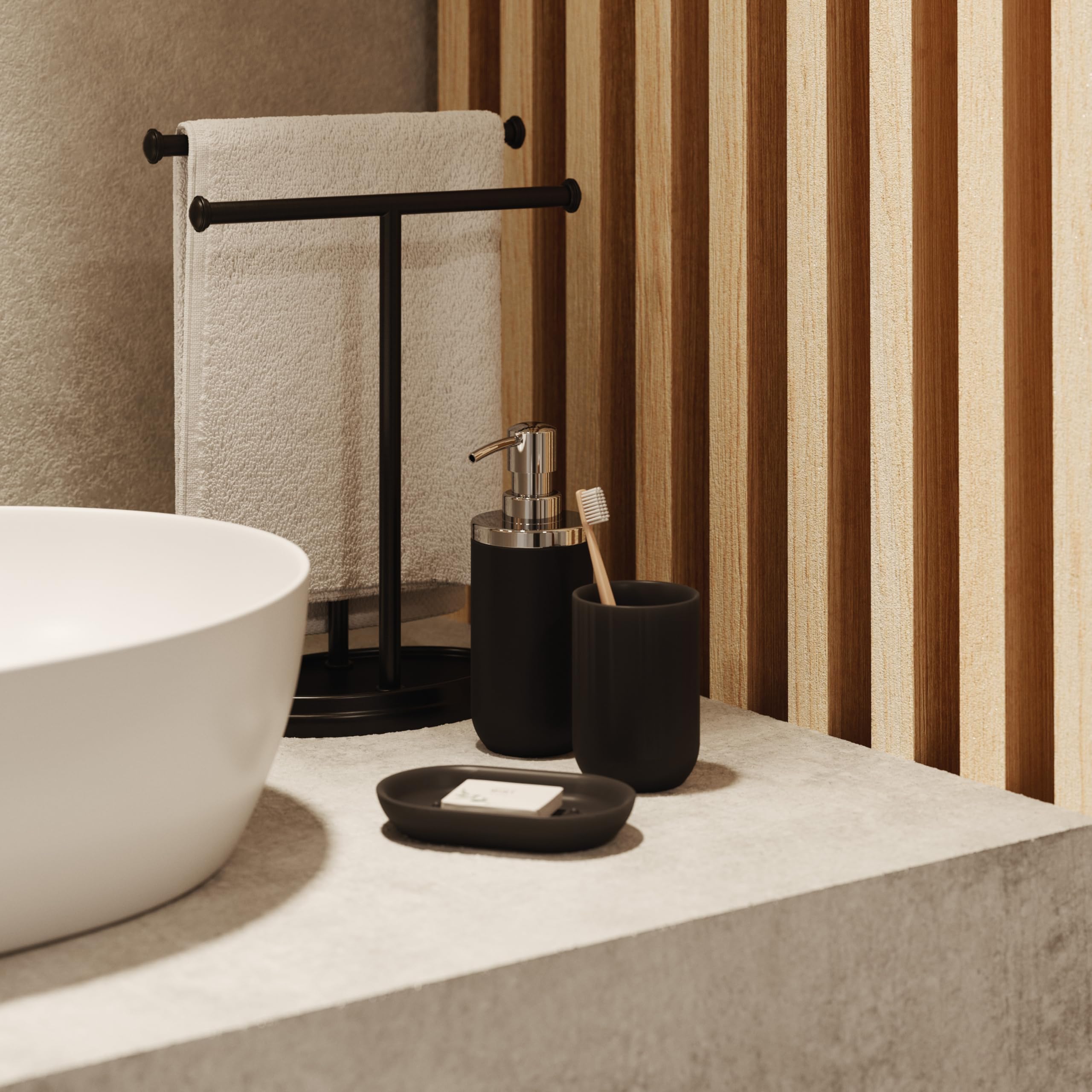 Umbra Junip Oval Soap Dish Black