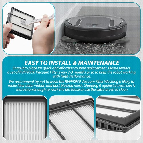 LEFITPA 2 Pack Replacement HEPA Filter for Shark RV1001AE RV1001 UR1005AE RV1101ARUS RVFFK950 Lot BB755 Vacuum Models