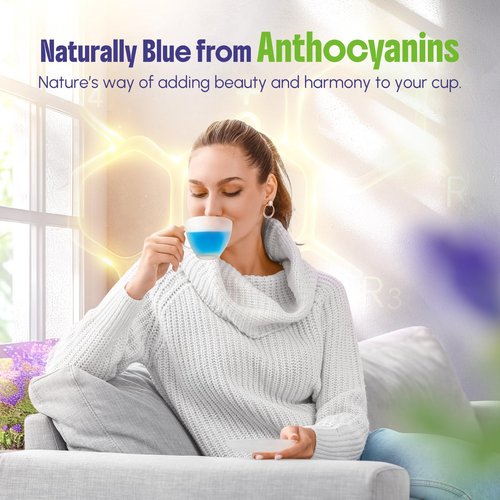 CCnature 4 Oz Butterfly Pea Flower Tea loose leaf- Blue Tea | for Blue & Purple Drinks and Food Coloring | Antioxidant Rich - 100% Natural, Non-GMO | 300+ Cups