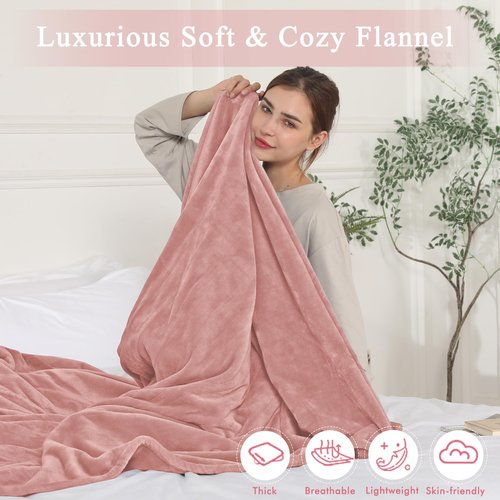 COZYTY Electric Blanket Full Size, Super Soft Cozy Upgraded Flannel Heating Blanket with 6 Heating Levels & 1-10 Hours Auto Off, Fast Heating & Overheat Protection, 72" x 84", Candy Pink