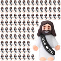 Bememo 100 Pcs Little Jesus Figures - Original Design Pocket Rubber Figures for Easter Gifts | Black