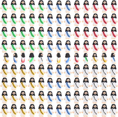 Nedeqi Mini Jesus Figurines - 100 PCS Tiny Pocket Rubber Jesus Figures for Religious Favors | Baptism & Easter Gifts