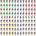Nedeqi Mini Jesus Figurines - 100 PCS Tiny Pocket Rubber Jesus Figures for Religious Favors | Baptism & Easter Gifts