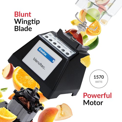 Blendtec Total Classic Original Blender - Professional-Grade 90 oz WildSide+ Jar - 6 Pre-Programmed Cycles - Black
