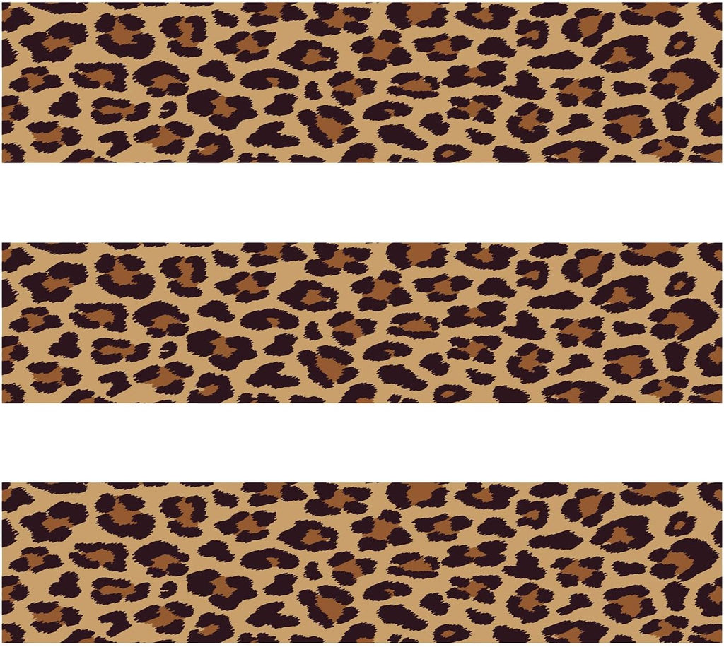 Skiennix Edible Paper - Cheetah Print Cake Wraps | 3 Sheets, 2.4x11 Inches for Birthday Decor