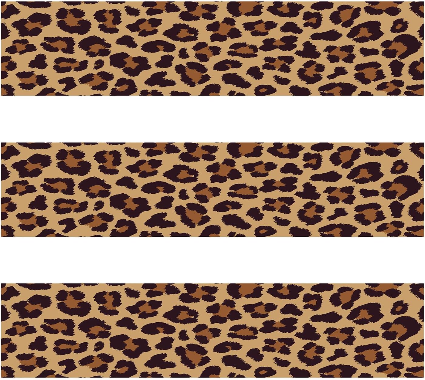 Skiennix Edible Paper - Cheetah Print Cake Wraps | 3 Sheets, 2.4x11 Inches for Birthday Decor