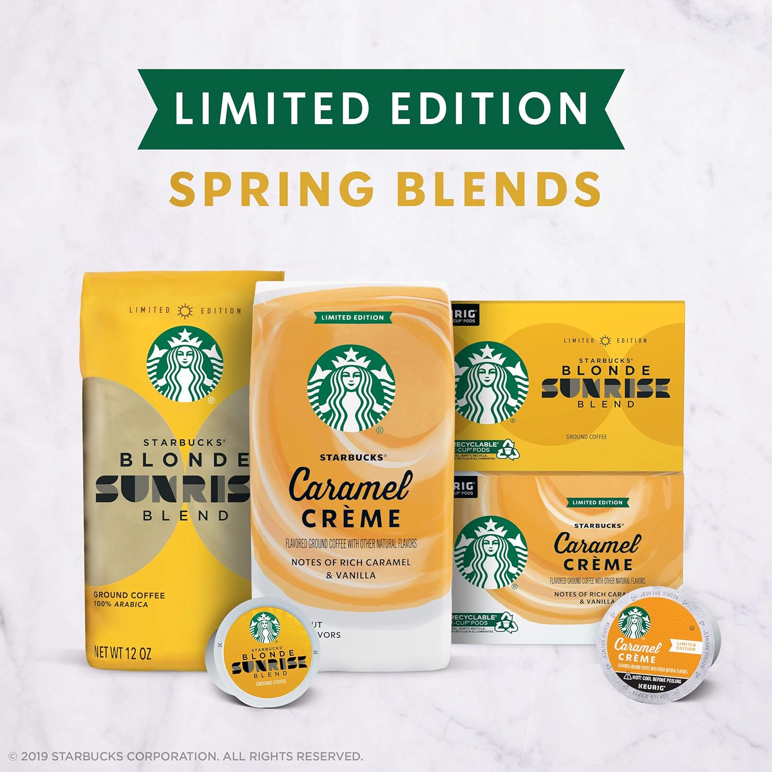 Starbucks K-Cup Coffee Pods - Caramel Crème Flavor for Keurig Brewers | 10 Count (Pack of 6)