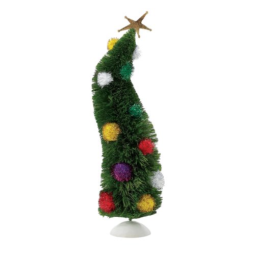 Department 56 Possible Dreams Dr. Seuss Grinch Wonky Christmas Tree Figurine, 13.25 Inch, Multicolor