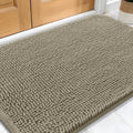OLANLY Dog Door Mat - Absorbent Non-Slip Mud Mat for Indoor Use | 34x21 Inches, Warm Taupe