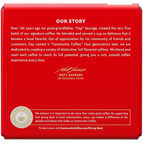 Community Coffee Signature Blend Coffee Pods - Dark Roast, 54 Count, Compatible with Keurig 2.0