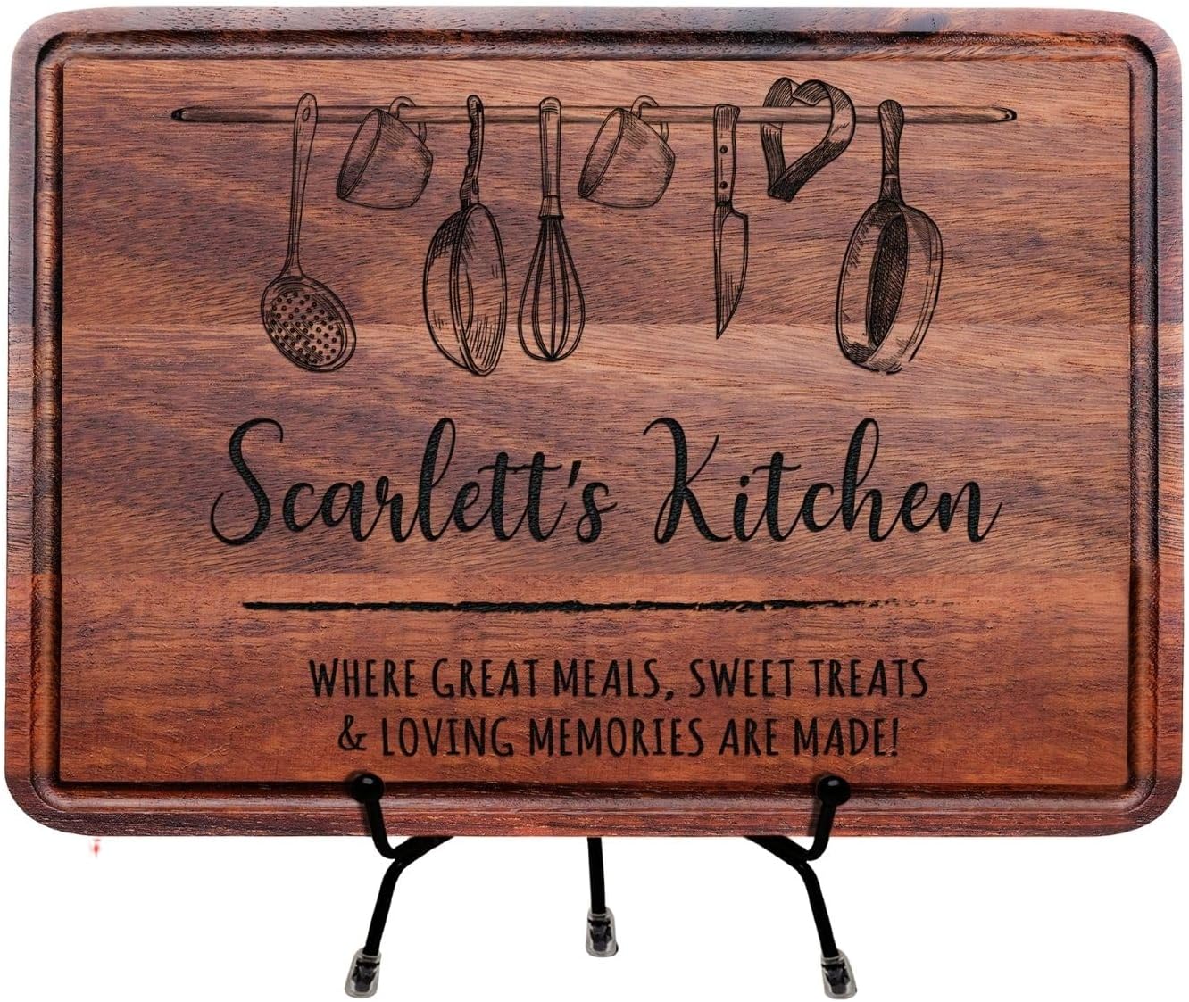Regine Switzerland Personalized Engraved Cutting Board - Unique Custom Gift for Mom, Wife, or Grandma | Perfect for Mother's Day, Christmas, or Housewarming