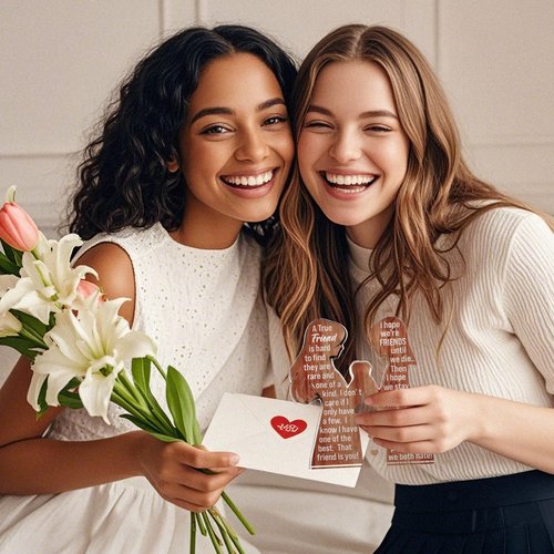 Friend Birthday Gifts for Women Friendship Best Friend Valentines Ideas Soul Sister Female Bestie BFF, Mothers Day Christmas Unique Gifts Friends Forever Inspirational Cheer up Thank You Friend Plaque