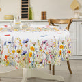 cusugbaso Round Spring Tablecloth 70 inches - Spring Decorations for Home