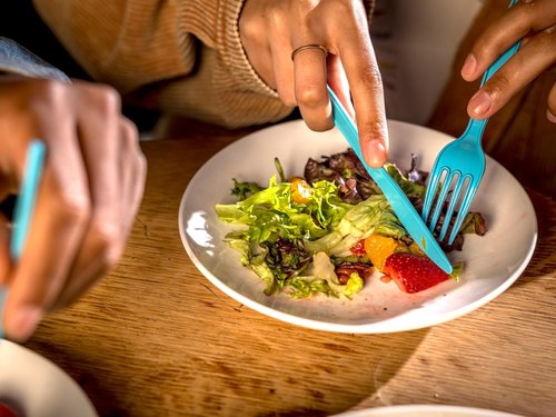 phade 100% Compostable Knives – BPI Certified Wrapped Cutlery in Compostable Packaging, 530 Bulk Count, 7.1 Inch Sustainable Disposable Utensils for Events, Takeout, Home – Made in USA