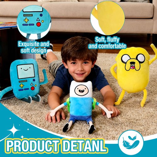 Wovxixy Cute Adventure Plush BM0 Stuffed Dolls Pillow Gifts for Christmas Birthday (Blue)