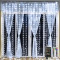 Ollny Curtain Lights - 300 LED Waterproof Outdoor Fairy Lights | 9.8ft x 9.8ft with Remote & 8 Modes
