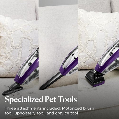 Bissell Pet Hair Eraser Cordless Hand Vacuum - Powerful Lithium Ion Cleaning Tool | Easy-Empty Dirt Bin, Upholstery & Crevice Tools Included