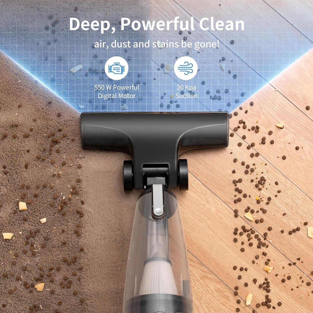 Skiennix Corded Stick Vacuum Cleaner - 20Kpa Powerful Suction | 16Ft Cord, 2-in-1 Handheld for Pet Hair & Hardwood Floors