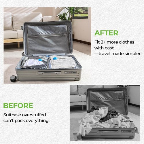 MUIMUICHU Vacuum Storage Bags for Travel - 15 Pack Compression Packing with Wireless Electric Pump for Luggage Vacuum Seal Bags for Clothes Space Saver Organizer for Moving Clothing Suitcase Travel