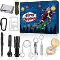 Survival Kit Advent Calendar Adult Men Teen, 12 Day Man Countdown Calendar with Survival Tool Xmas Surprise Gifts for Teen Boys Husband Brother Outdoor Enthusiasts