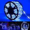 Skiennix 200ft LED Rope Lights - Waterproof Flexible Tube Lighting with 8 Modes | White & Blue for Outdoor Decor