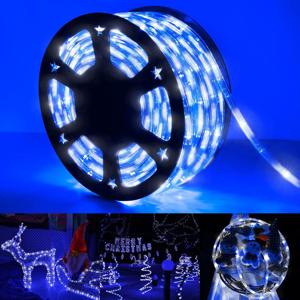 Skiennix 150ft LED Rope Lights - Waterproof & Flexible Tube Lighting | 8 Modes for Indoor/Outdoor Use