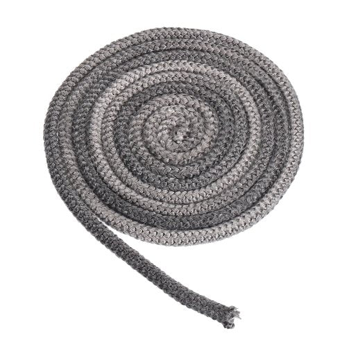 PATIKIL 3/8"x 118" Wood Stove Gasket, Graphite Fiberglass Round High-Temperature Resistance Seal Rope Replacement for Stoves Fireplace Door, Black