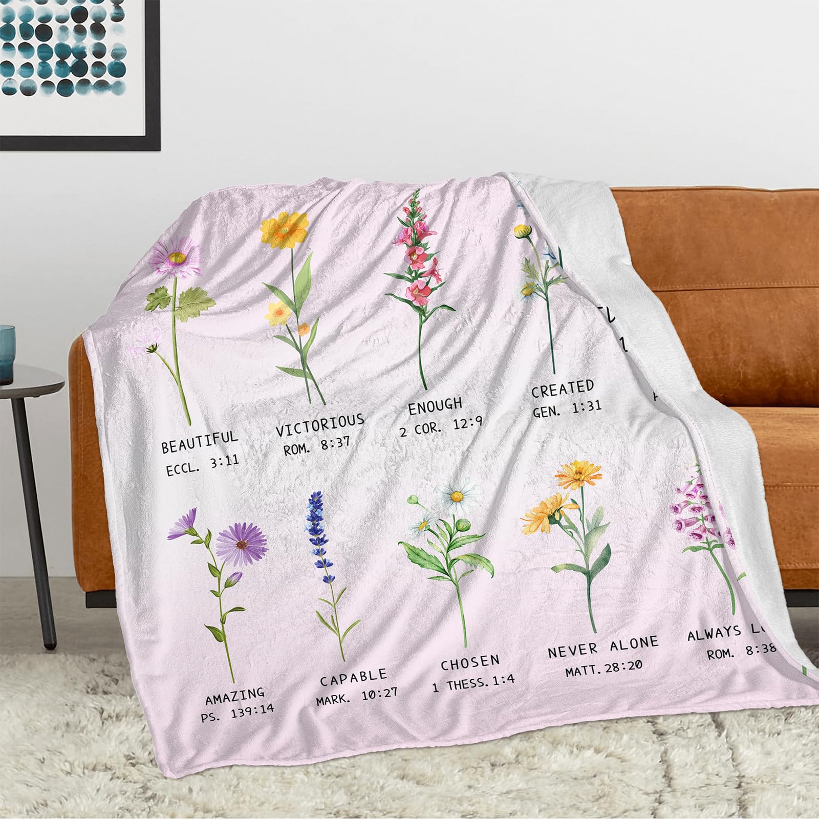 AISDE 7 Year Old Girl Birthday Gifts Blanket 60"X50", Birthday Gifts for 7-Year-Old Girls, Cute Presents for Sisters, 7th Birthday Decorations for Girls Blankets, Best Party Decoration Ideas for Age 7