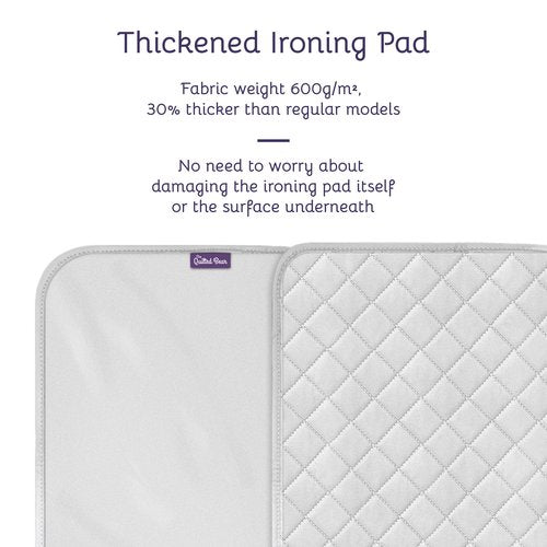 The Quilted Bear Travel Ironing Mat & Iron Mesh Cloth - Portable Ironing Board Travel Table Mat for Mini Steam Iron with Scorch Mesh Included (19" x 33")