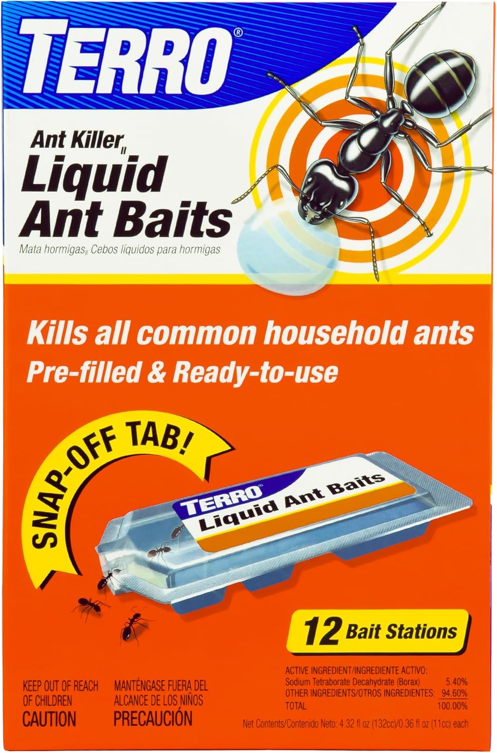TERRO Liquid Ant Killer Bundle - 12 Bait Stations & Outdoor Ready-to-Use Ant Bait Stake Trap