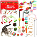 GWAHSA Cat Advent Calendar 2025, 24 Days Christmas Countdown Calendar with Assorted Interactive Cat Toys for Indoor Kitten Cats Pet Surprise Xmas Gifts for Cat Lovers Women