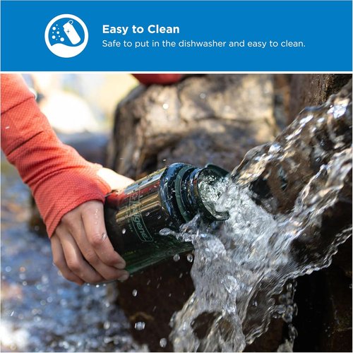 Nalgene 32 oz Wide Mouth Water Bottle - BPA-Free, Durable & Leak-Proof for Hiking, Gym & Travel