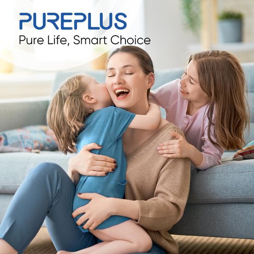 PUREPLUS 5 Micron 10" x 4.5" Whole House Pleated Sediment Filter for Well Water, Replacement Cartridge for GE FXHSC, Culligan R50-BBSA, Pentek R50-BB, DuPont WFHDC3001, W50PEHD, GXWH40L, 4Pack