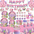 Xynic Axolotl Birthday Decorations Pink Axolotl Party Decorations Cake Cupcake Topper Balloons Banner Plates and Napkins Table Cloth Axolotl Party Supplies for Girls Cartoon Fun Animal Party