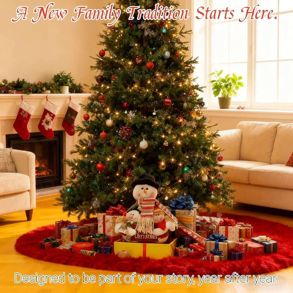 Skiennix 12-Inch Plush Snowman Decor - Adorable Indoor Christmas Decoration for Office & Home