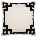 Safavieh Home Renti Natural and Black Greek Key 20-inch Decorative Pillow