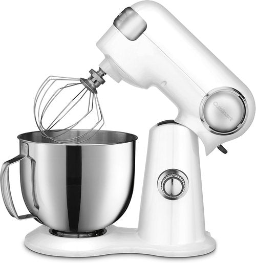 Cuisinart Stand Mixer - 12 Speed, 5.5 Quart Stainless Steel Bowl | Includes Chef’s Whisk & Dough Hook