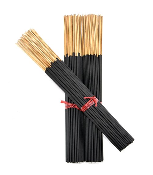 1000 Unscented Charcoal Black Incense Sticks 11" Bulk - 100% Natural Charcoal, Joss and Bamboo Punk Blanks - Great for DIY Aromatherapy Incense Making.